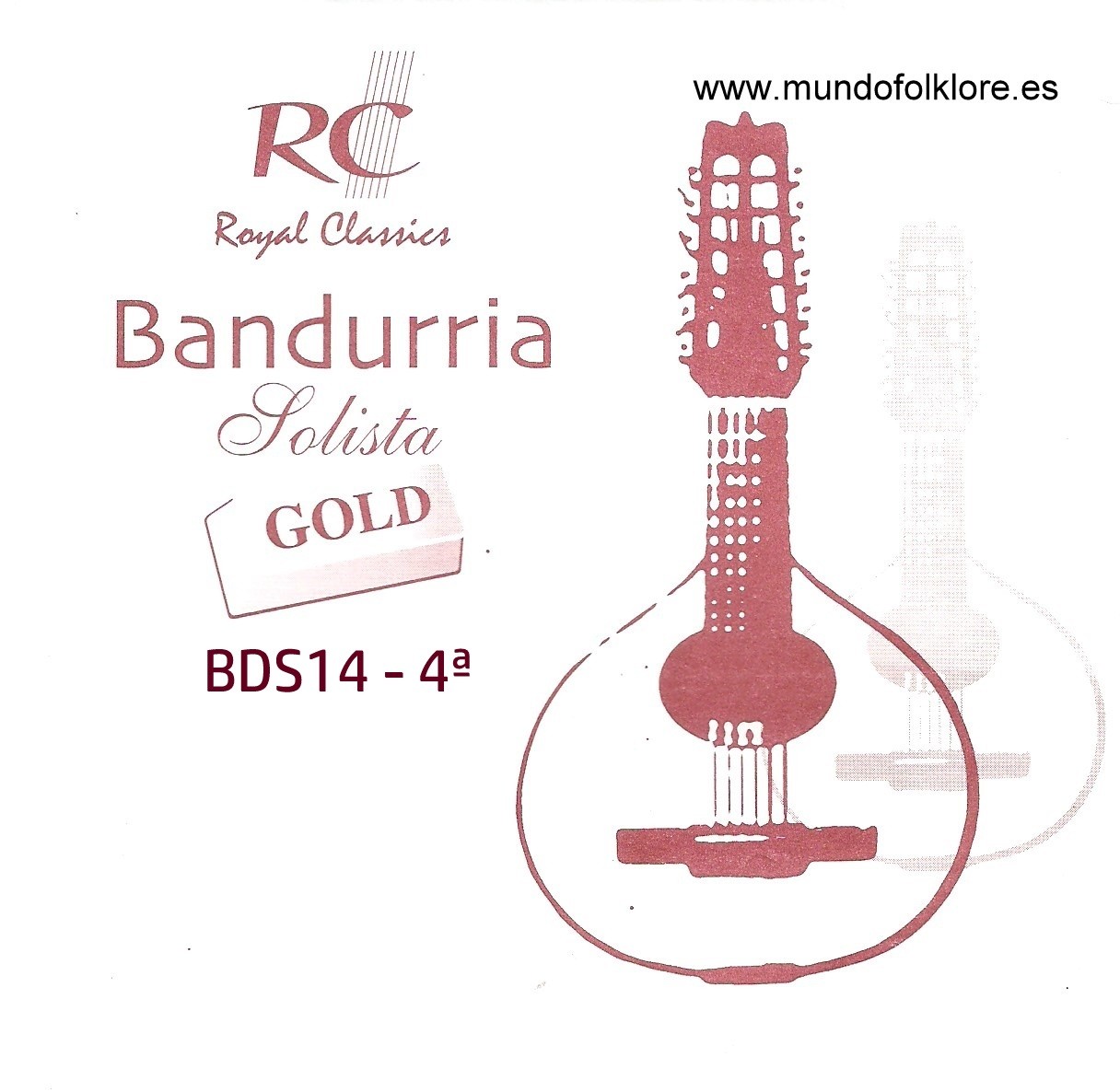 CUERDAS RC SOLISTA GOLD BDS14 Cuarta Bandurria (2 Uds)