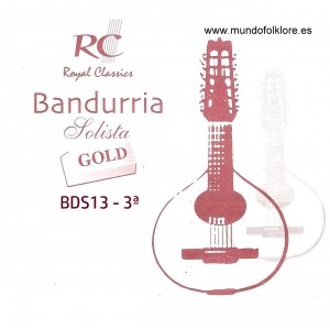 CUERDAS RC SOLISTA GOLD BDS13 Tercera Bandurria (2 Uds)