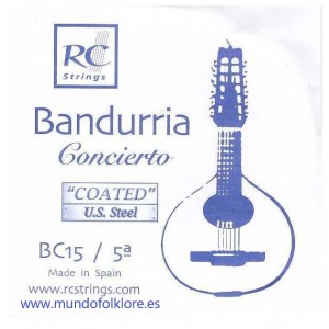CUERDAS ROYAL CLASSICS - CONCIERTO BC15 Quinta Bandurria (2 Uds)