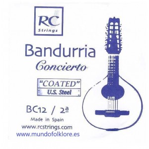 CUERDAS ROYAL CLASSICS - CONCIERTO BC12 Segunda Bandurria (2 Uds)