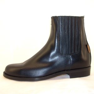 BOTINES DE PIEL CON ELÁSTICO-0