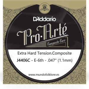 CUERDAS BANDURRIA D´ADDARIO J4406C XHT - Sexta (2 Uds)-0