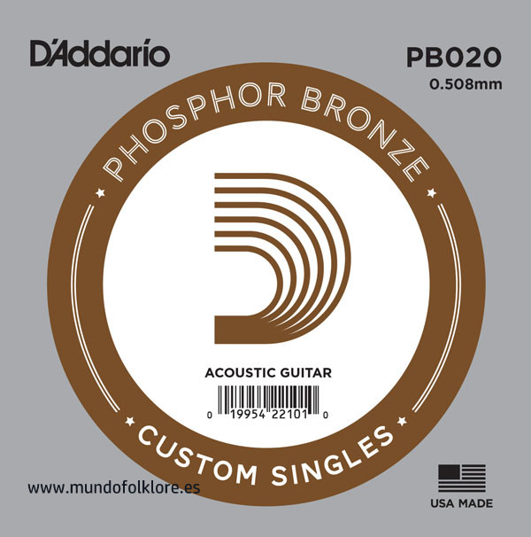 CUERDA D´ADDARIO PB 020 - Tercera Bandurria (2 uds)-0