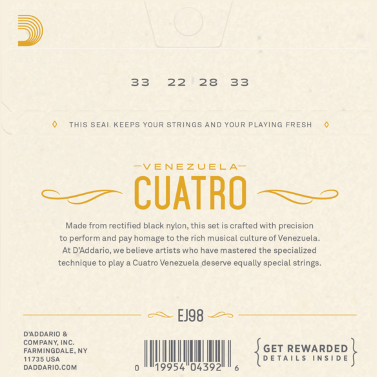 JUEGO D´ADDARIO EJ98 CUATRO VENEZOLANO-21899